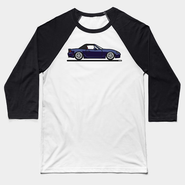 Custom blue NB miata Baseball T-Shirt by antipc